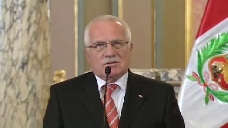 Český prezident na návštěvě v Peru