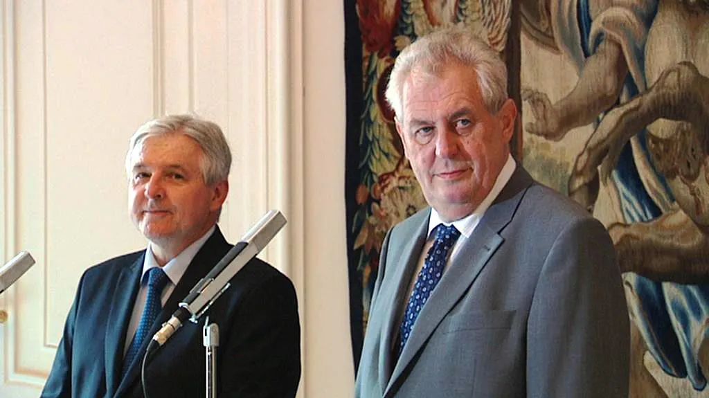 Miloš Zeman a Jiří Rusnok