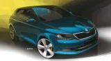 Designová kresba modelu Škoda Fabia
