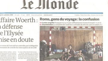Vyhošťování Romů v Le Monde
