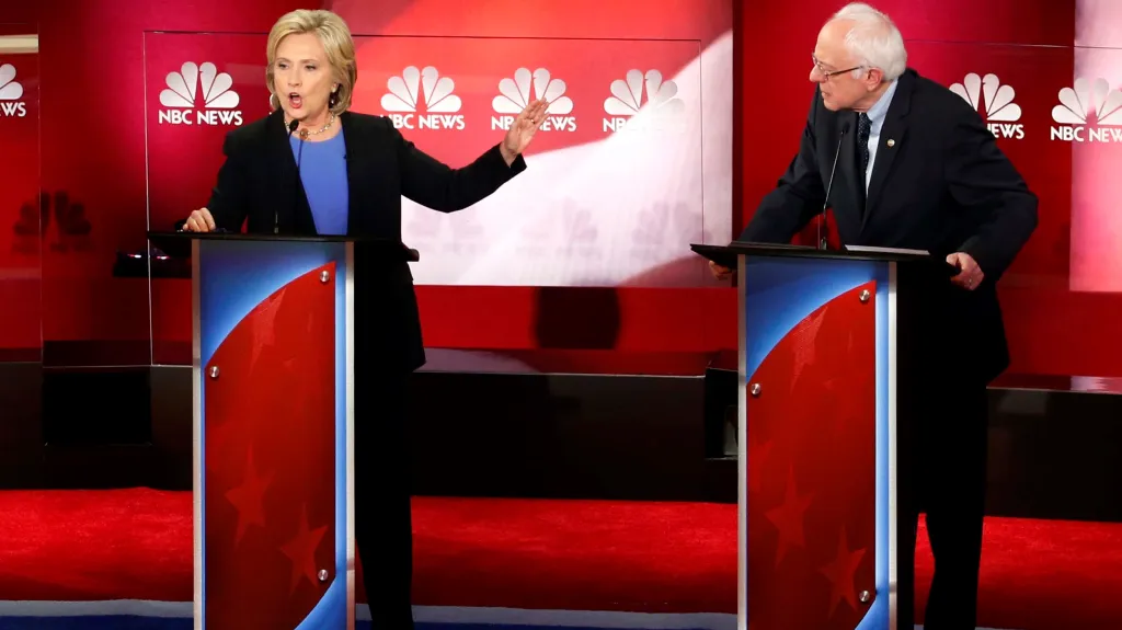 Hillary Clintonová a Bernie Sanders