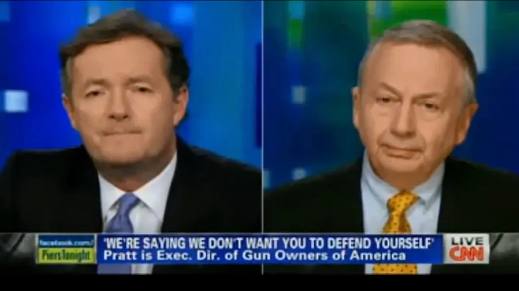 Piers Morgan a Larry Pratt