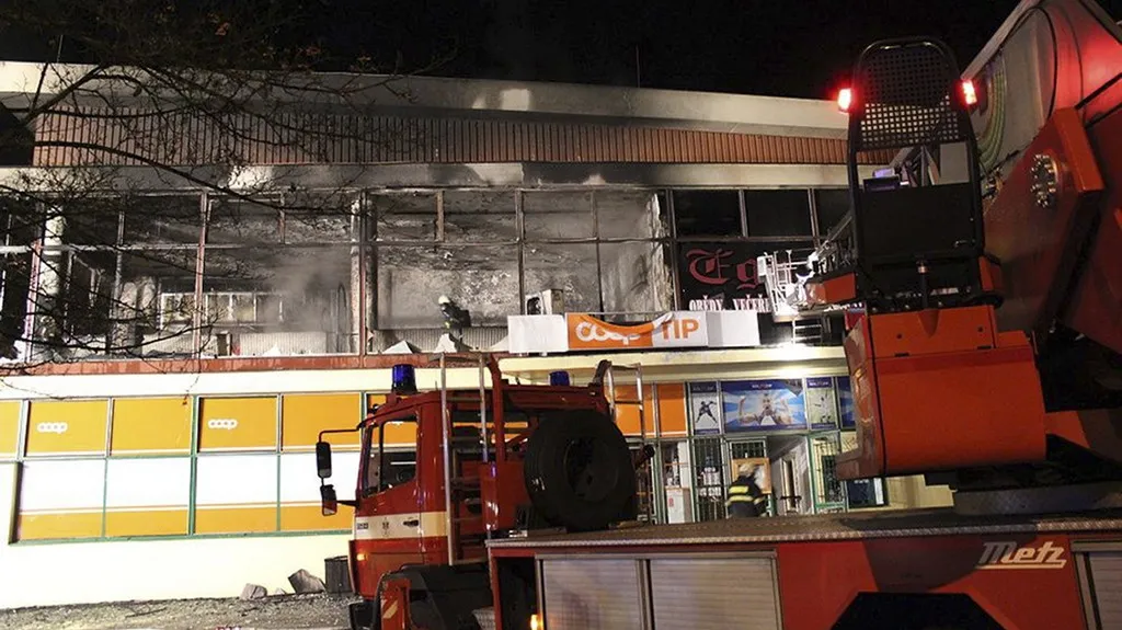 Zásah hasičů v Českém Krumlově