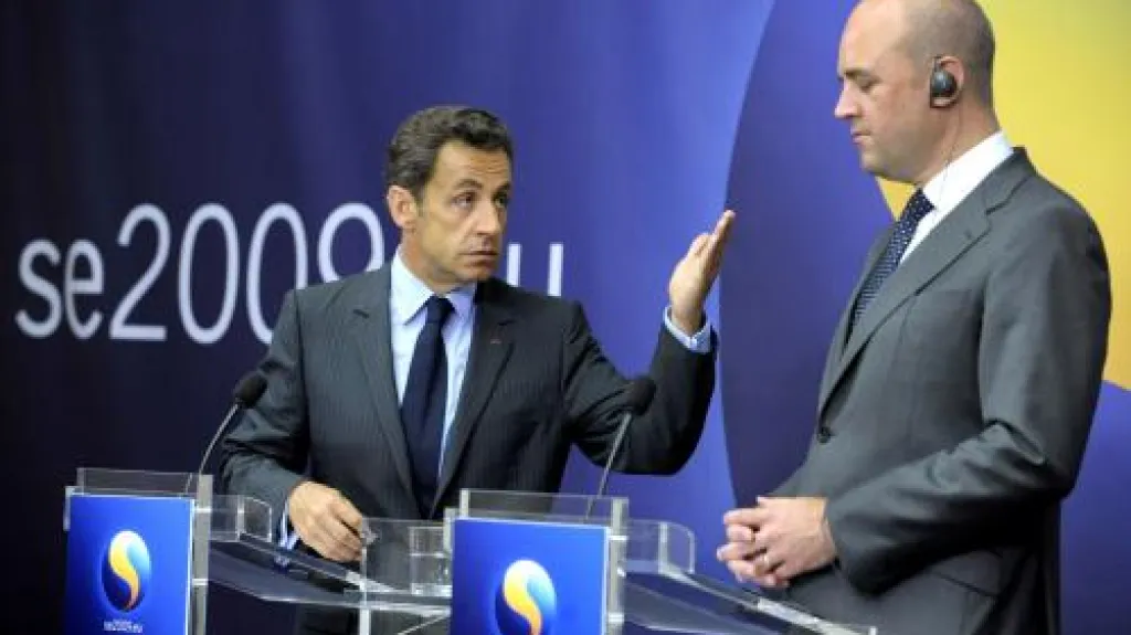 Nicolas Sarkozy a Fredrik Reinfeldt