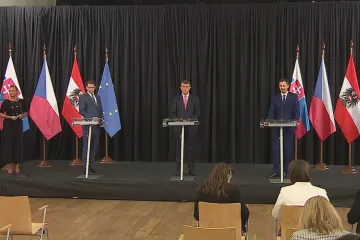 V Lednici se sešli šéfové vlád Česka, Slovenska a Rakouska. Řešili pandemii i migraci