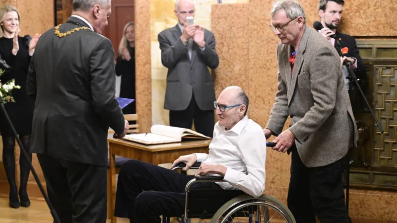 Pavel Zajíček přebírá čestné občanství hlavního města Prahy (2023)