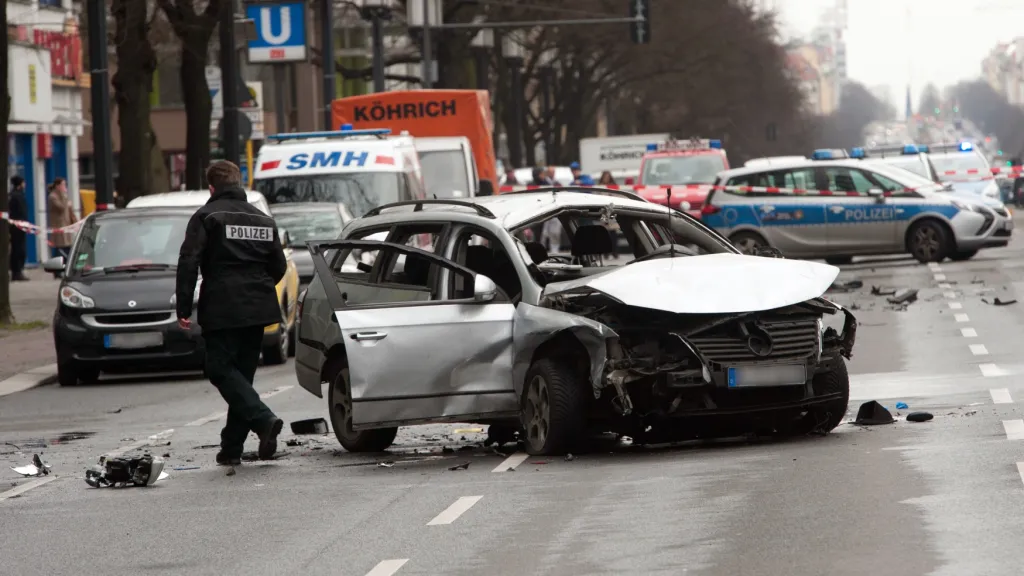 Výbuch auta v Berlíně