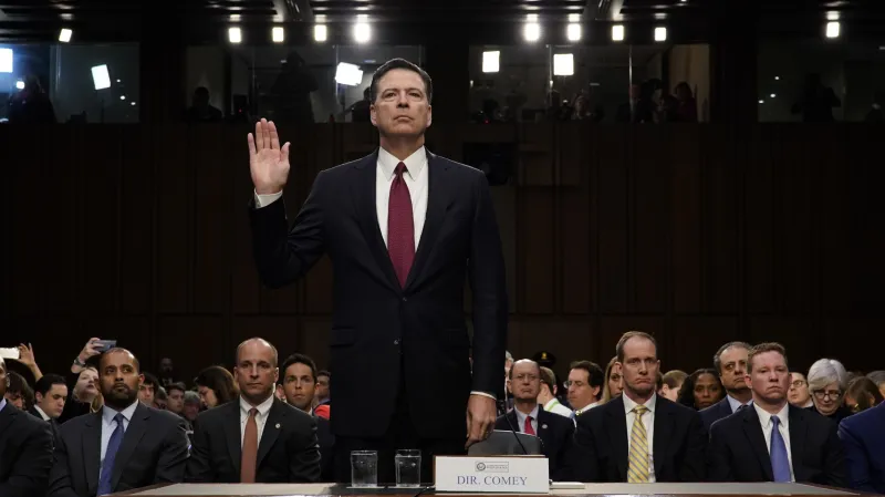 James Comey před vyšetřovacím výborem