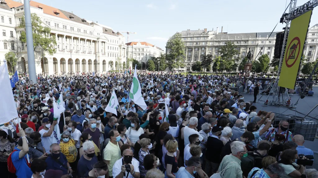 Protest v Budapešti kvůli plánu na čínskou univerzitu