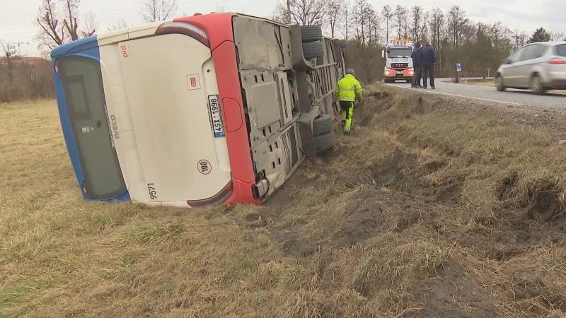 Nehoda autobusu v Hořovicích
