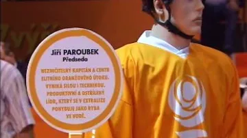 Jiří Paroubek jako hokejový hráč v předvolební kampani