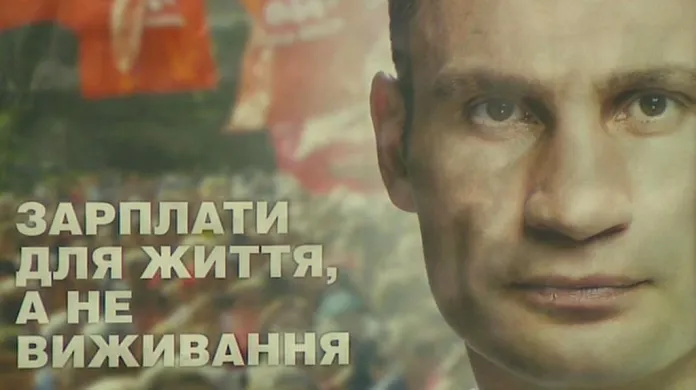 Předvolební plakát Vitalije Klyčka