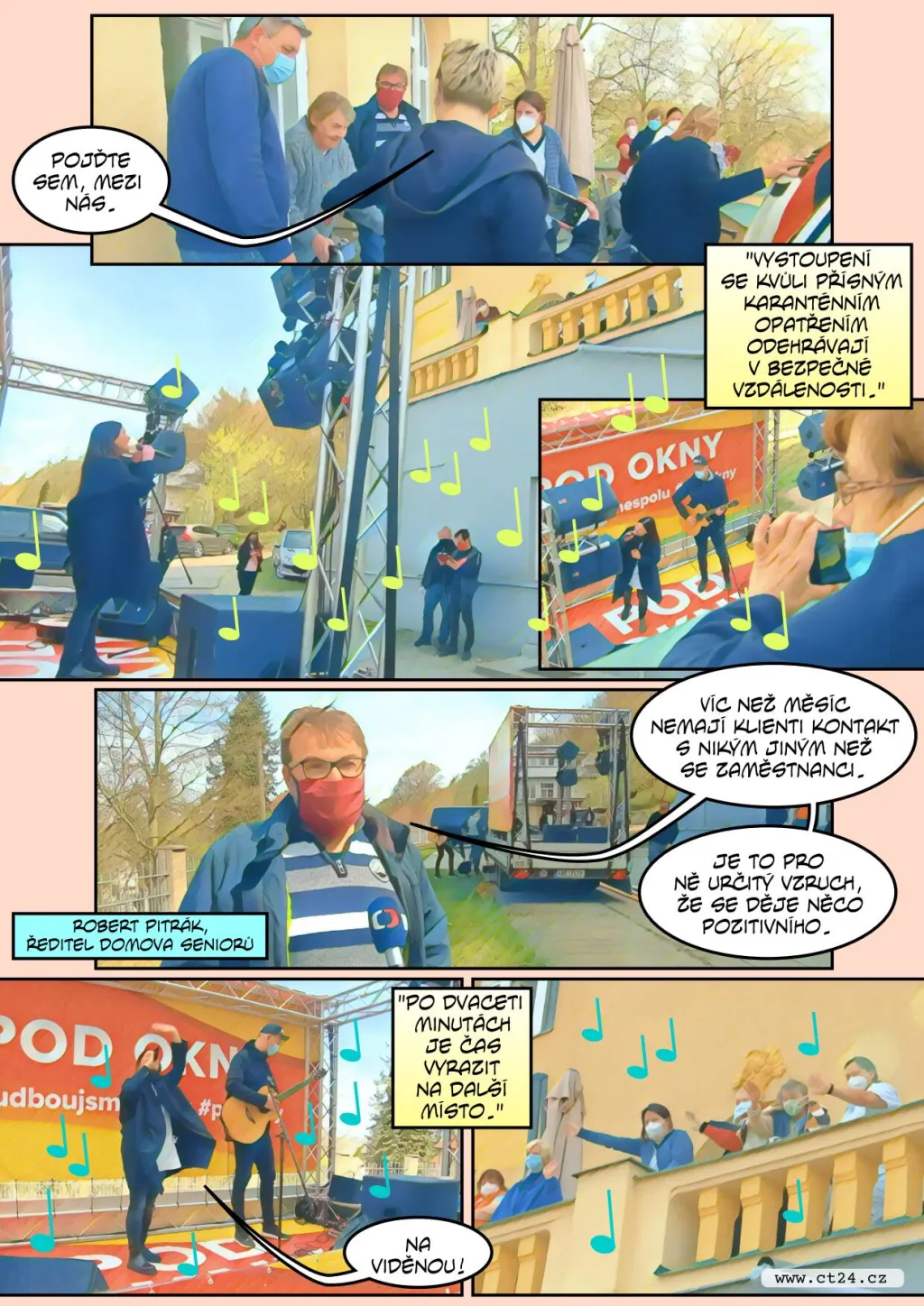 Známí hudebníci zpívají seniorům