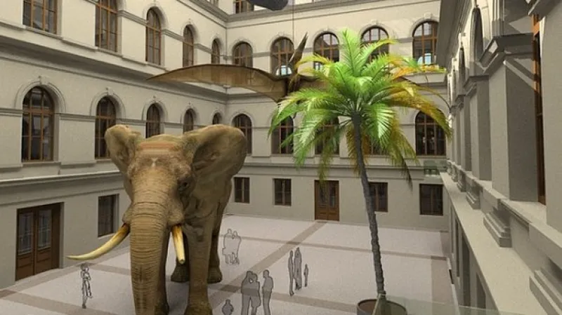 Vizualizace: Historická budova Národního muzea po rekonstrukci