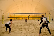 Na brněnské Riviéře bude v nové nafukovací hale možné hrát plážový volejbal i v zimě