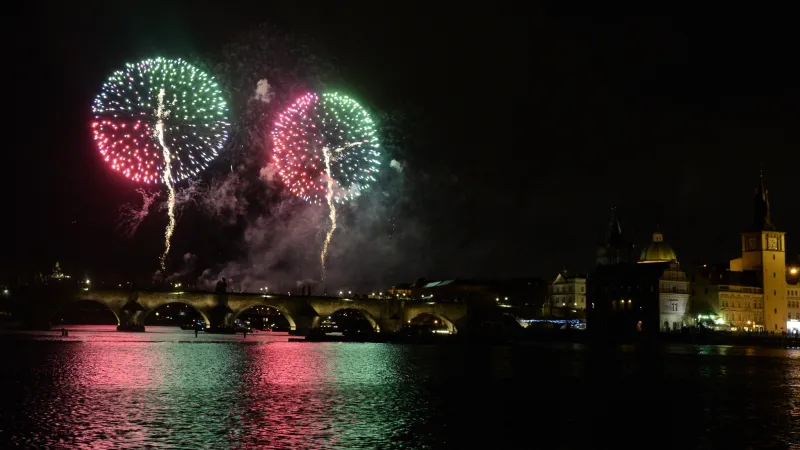 Pražský novoroční ohňostroj 2019