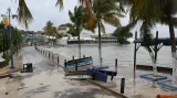 Následky hurikánu v Oistens na Barbadosu