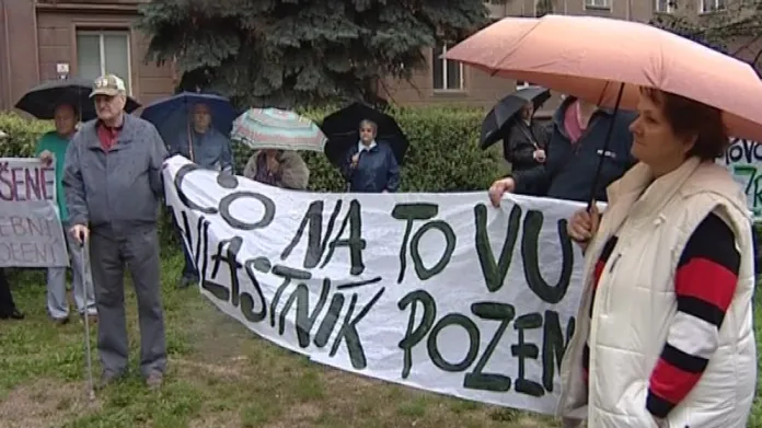 Protesty občanů proti Rezidenci Erasmus