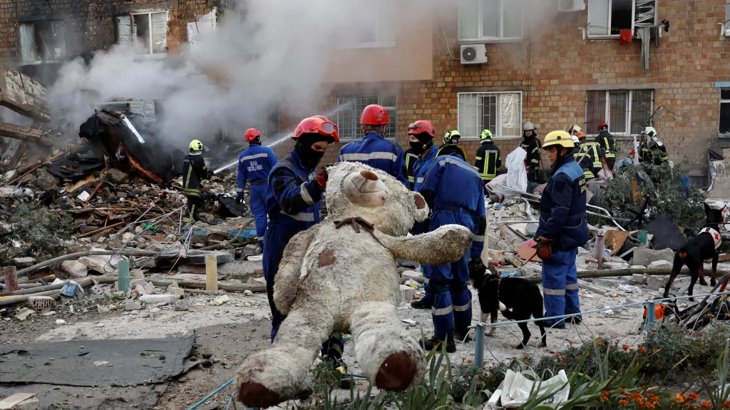 Ruský útok na Kyjev (28. 8. 2025)
