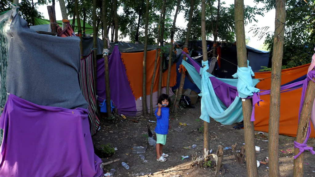 Uprchlíci na srbsko-maďarském pomezí