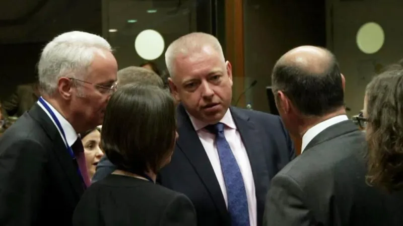 Ministr vnitra Milan Chovanec na jednání v Bruselu