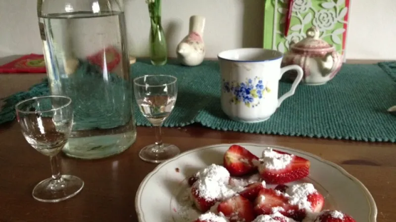 3. května jsme z Vesňan u Mělníka přivezli první jahody