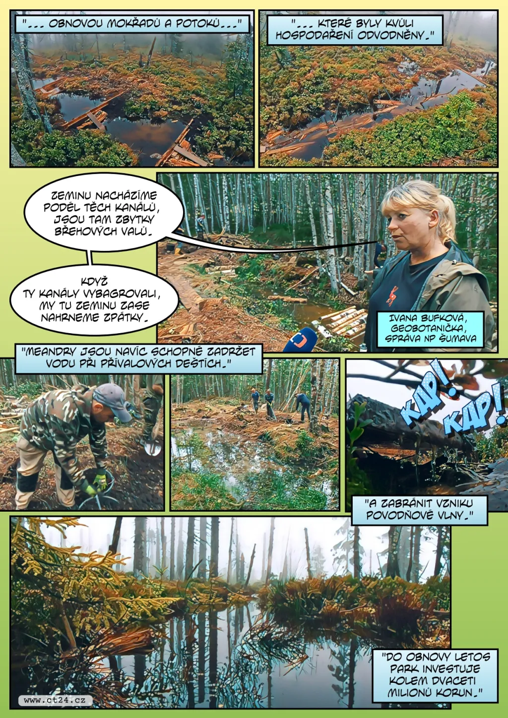 Hladina spodní vody se na Šumavě dostává do normálu, ale nestačí to