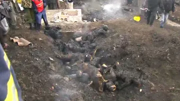 Následky výbuchu ropovodu v keňském Nairobi