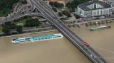 Dunaj při kulminaci v Bratislavě