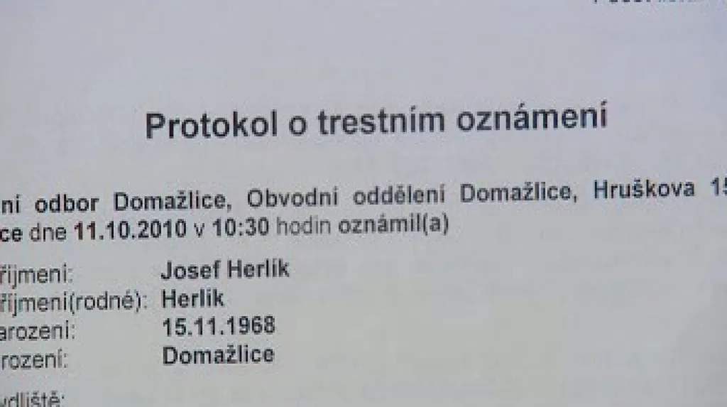 Trestní oznámení