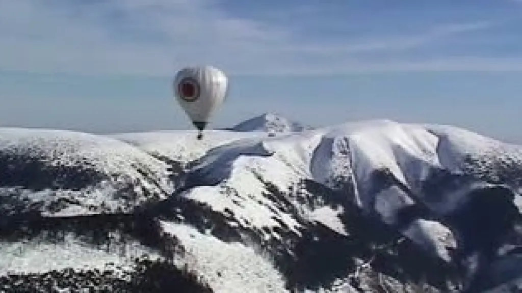 Plavba balonem nad Sněžkou