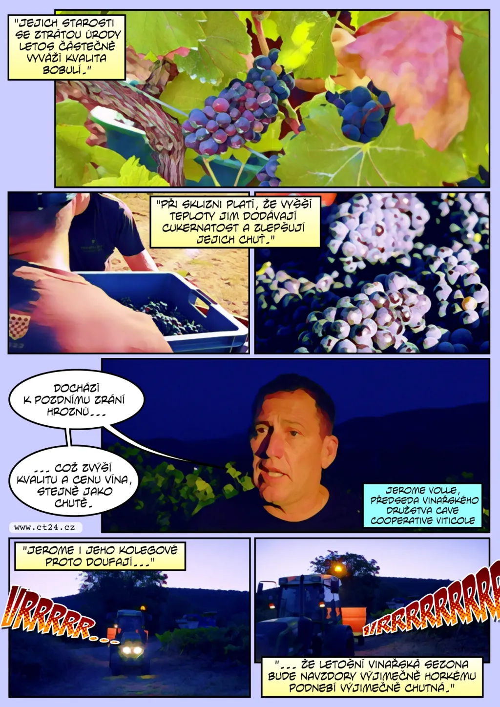 Francouzští vinaři si pochvalují velmi horké léto