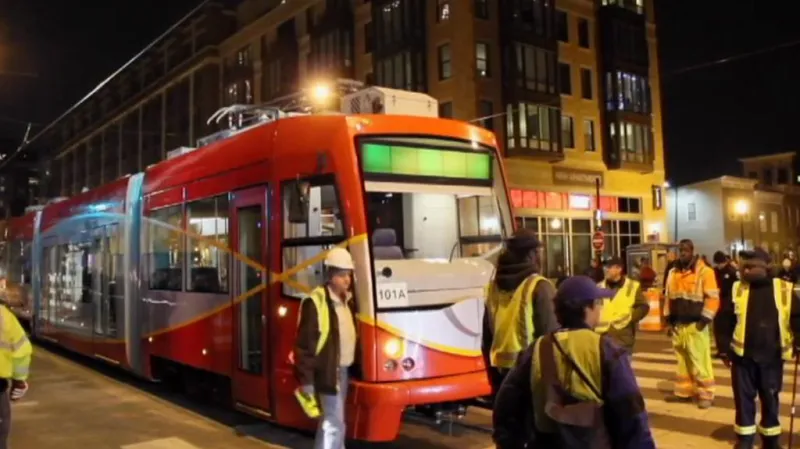 Testování nové tramvaje