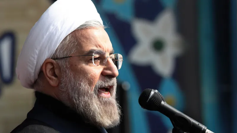 Hasan Rouhání na oslavách 35. výročí islámské revoluce