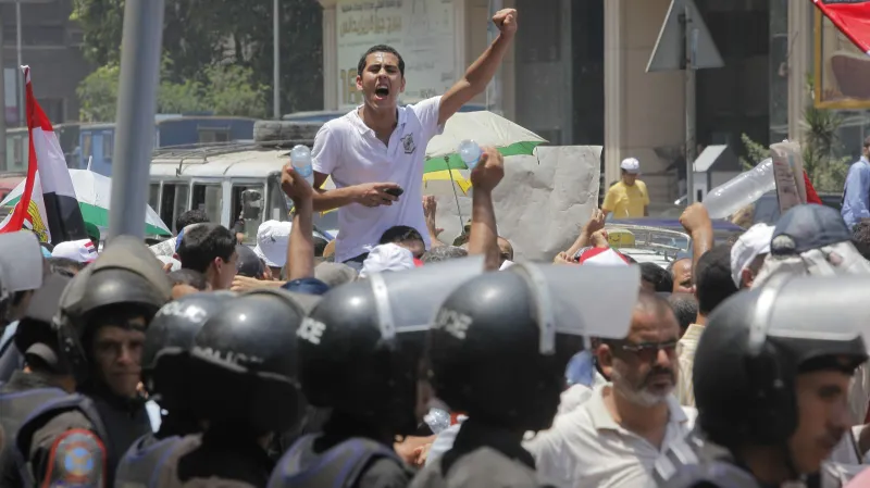 Pochod na podporu prezidenta Mursího