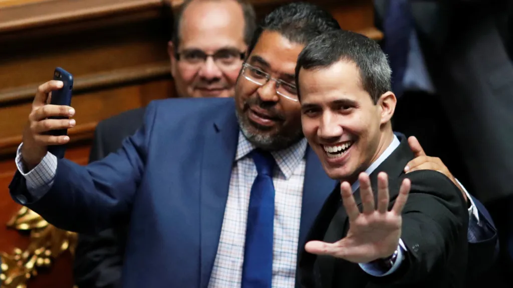 Lídr venezuelské opozice Juan Guaidó