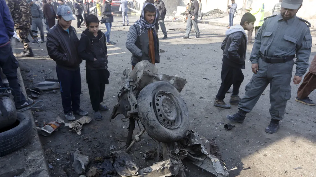 Důsledky výbuchu v Kábulu