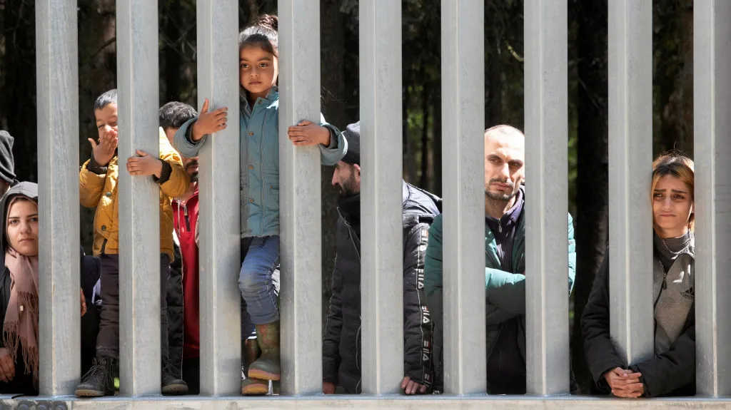 Migranti na polsko-běloruské hranici