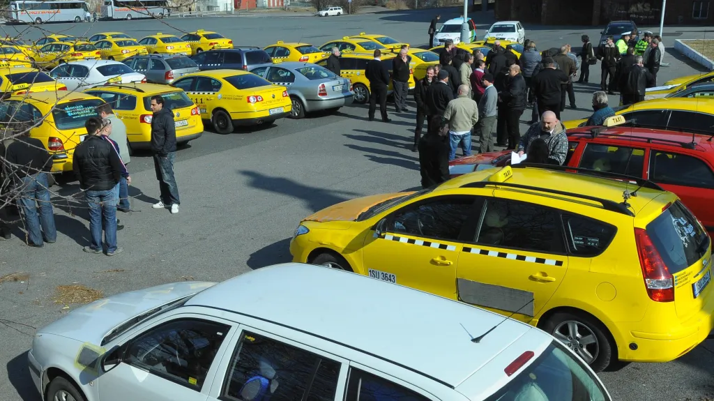 Protest taxikářů