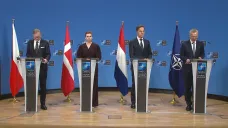 Fiala po setkání se šéfem NATO a premiéry Nizozemska a Dánska