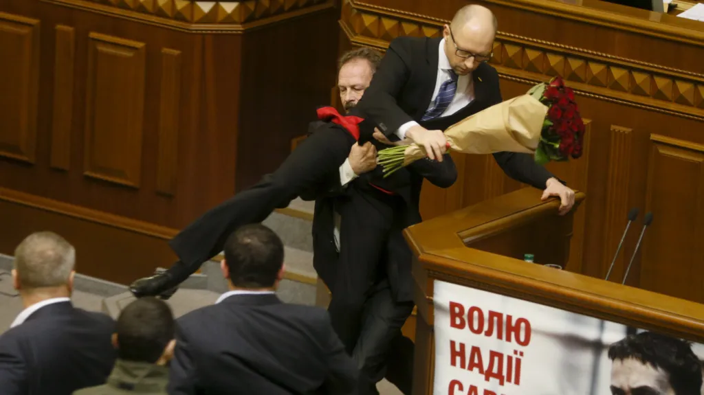 Incident v ukrajinském parlamentu