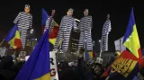 Masové protesty v Bukurešti proti vládnímu rušení trestů