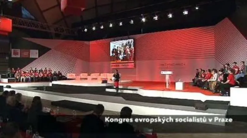 Projev Paroubka a Rasmussena