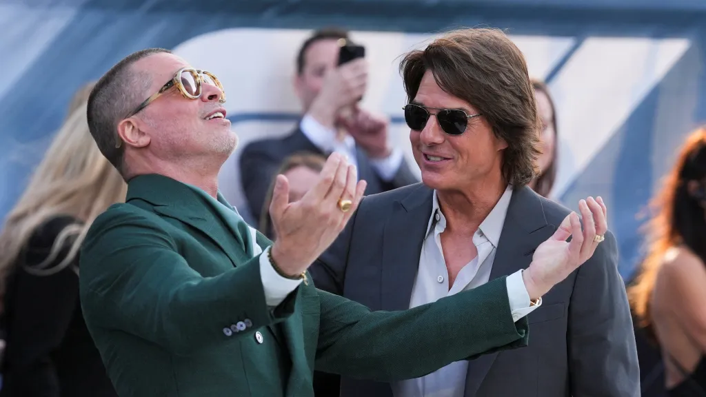 Skuteční Brad Pitt a Tom Cruise na snímku z roku 2025