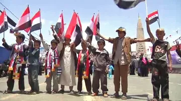 Jemenci slaví Sálihův odchod ze země