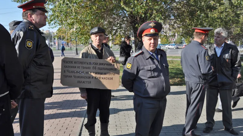 Proti pomníku legionářům protestoval jediný člověk