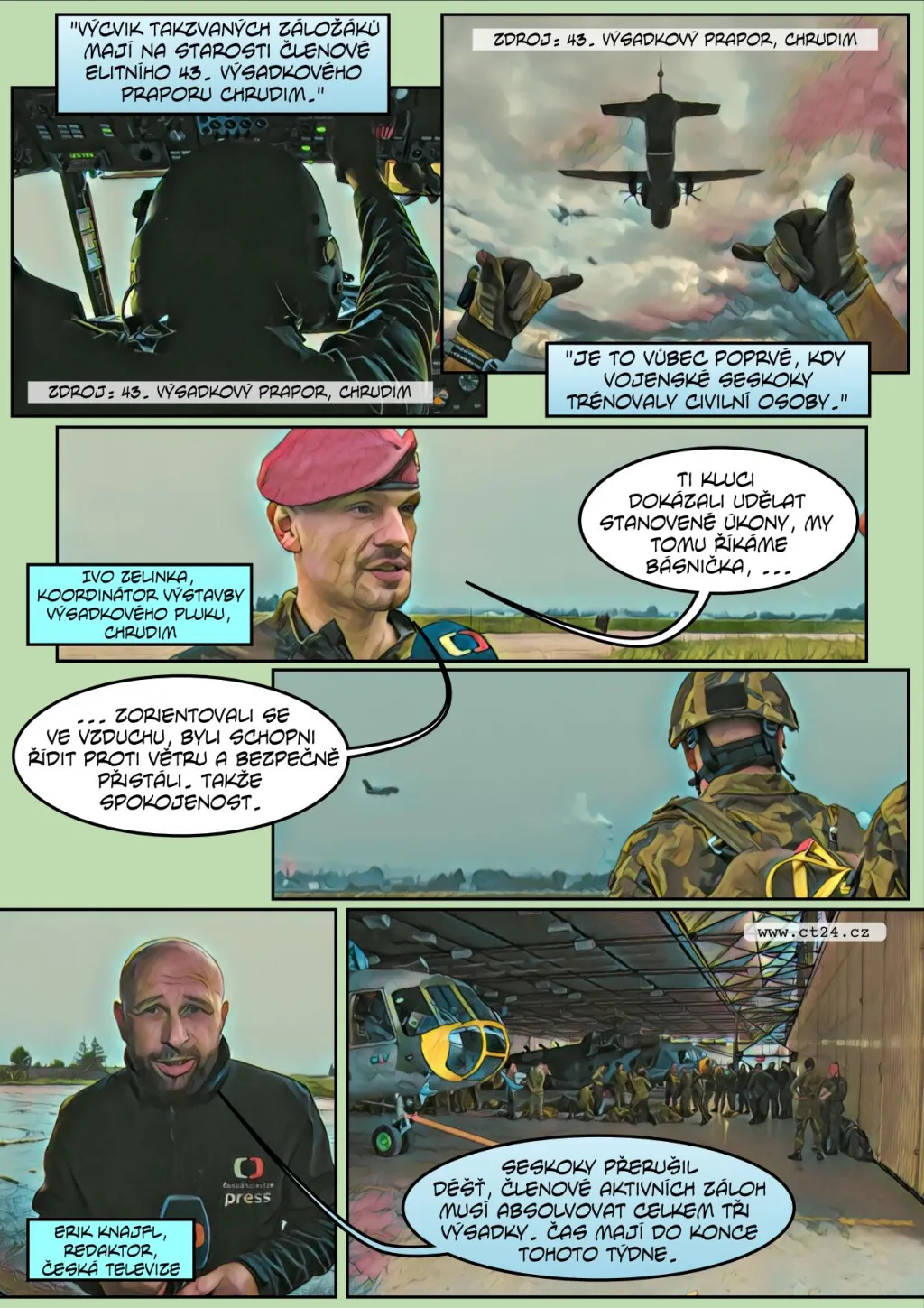 Komiks: Armáda chce zdvojnásobit aktivní zálohy