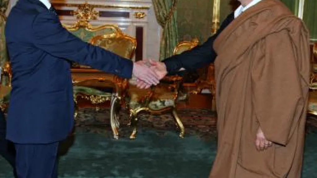 Muammar Kaddádí v Moskvě