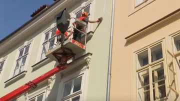 Oprava fasády v centru Prahy