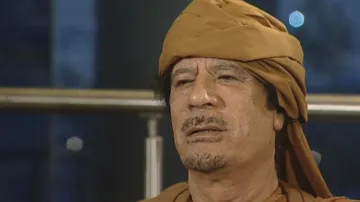 Muammar Kaddáfí při rozhovoru pro ABC